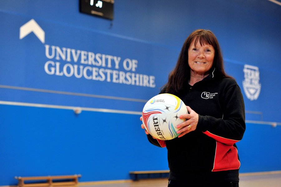 Sue Wainwright, Hucclecote chair, founder member and former University netball coach